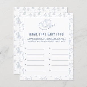 Cowboy Baby shower - Noem dat baby eten