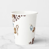 Cowboy Baby shower Papieren Bekers (Links)
