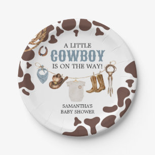 Cowboy Baby shower Papieren Bordje