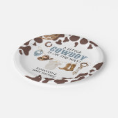 Cowboy Baby shower Papieren Bordje (Gekanteld)
