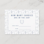 Cowboy Baby shower Raad eens hoeveel snoepjes Informatiekaartje (Voorkant)