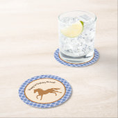 Cowboy Baby shower Ronde Kartonnen Onderzetter (Insitu)