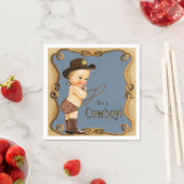 Cowboy Baby shower Servetten (Insitu)