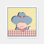 Cowboy Baby shower Servetten (Voorkant)