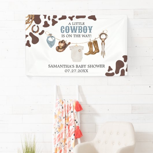 Cowboy Baby shower Spandoek (Insitu)