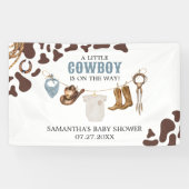 Cowboy Baby shower Spandoek (Horizontaal)