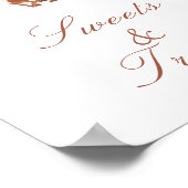 Cowboy baby shower - Sweets & Treats Poster (Hoek)