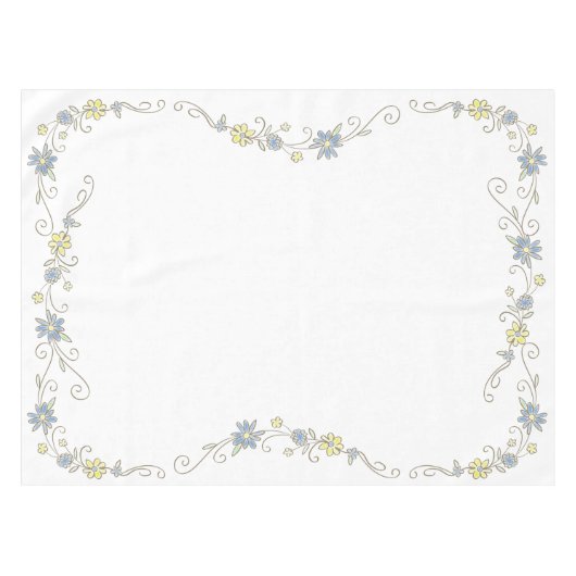 Cowboy Baby shower Tafelkleed (Voorkant (Horizontaal))