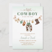 Cowboy Baby shower Uitnodiging (Voorkant)
