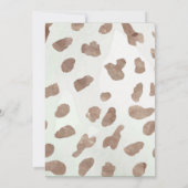 Cowboy Baby shower Uitnodiging (Achterkant)