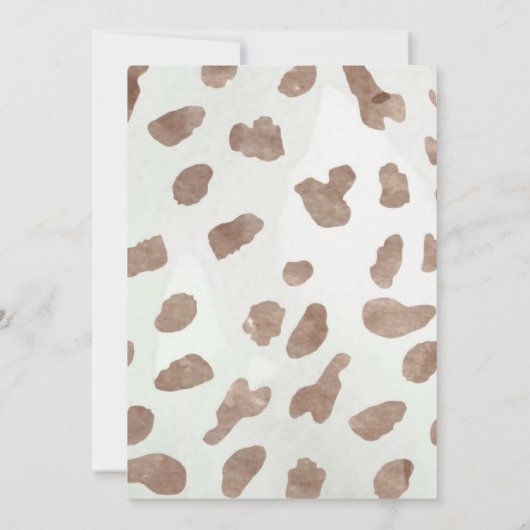 Cowboy Baby shower Uitnodiging (Achterkant)