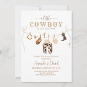 Cowboy Baby shower Uitnodiging (Voorkant)