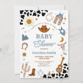 Cowboy Baby Shower Uitnodiging (Voorkant)