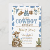 Cowboy baby shower uitnodiging (Voorkant)