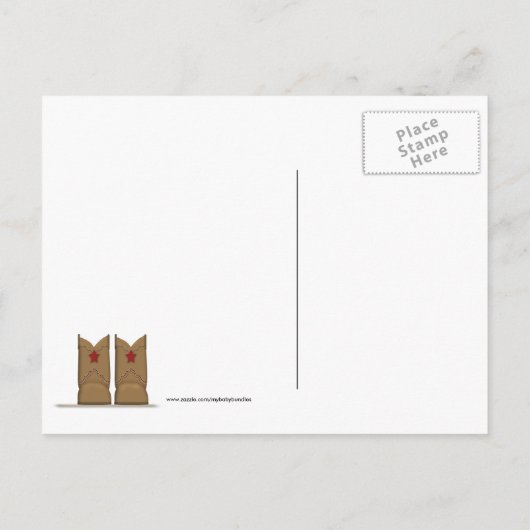 Cowboy Baby shower Uitnodiging in Red Bandana (Achterkant)