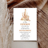 Cowboy Baby shower Uitnodiging Sjabloon