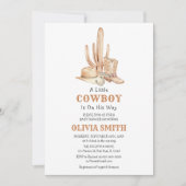 Cowboy Baby shower Uitnodiging Sjabloon (Voorkant)