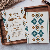 Cowboy Baby Shower-uitnodigingen | Zuidwest-Baby Kaart