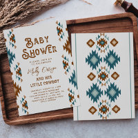 Cowboy Baby Shower-uitnodigingen | Zuidwest-Baby