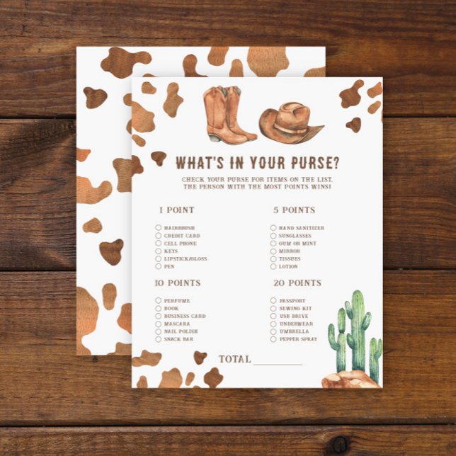 Cowboy Baby shower - Wat zit er in je tas? (Creator heeft geüpload)