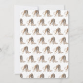 Cowboy Baby shower Waterverf Rustic Kaart (Achterkant)