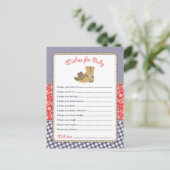 Cowboy Baby shower Wensen voor Baby Kaart (Staand voorkant)