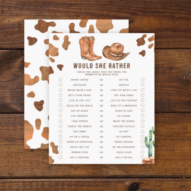 Cowboy Baby shower - Zou ze liever (Creator heeft geüpload)