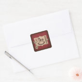 Cowboy Baby Square TY Sticker (Envelop)