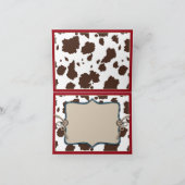 Cowboy Baby Western Hartelijk dank Bedankkaart (Binnen)