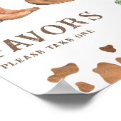Cowboy babyshower favorieten poster (Hoek)