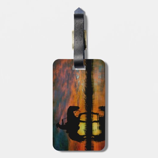 Cowboy Bagagelabel (Achterkant verticaal)