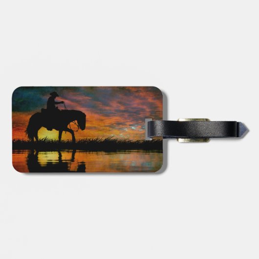 Cowboy Bagagelabel (Achterkant horizontaal)