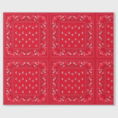 Cowboy Bandana Paisley Gift Wrap Cadeaupapier (Vlak)