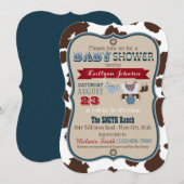 Cowboy Bandanna Jumper Baby shower Kaart (Voorkant / Achterkant)