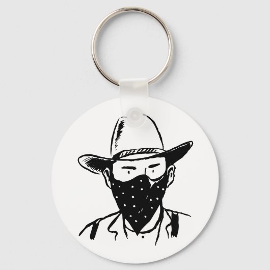 Cowboy Bandit Sleutelhanger (Achterkant)
