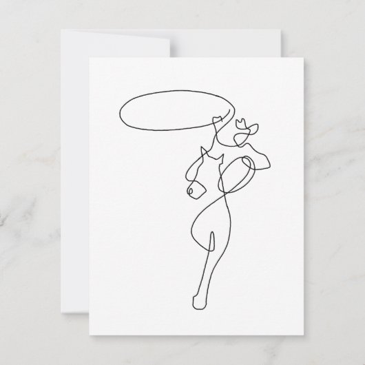 Cowboy Bedankkaart (Achterkant)