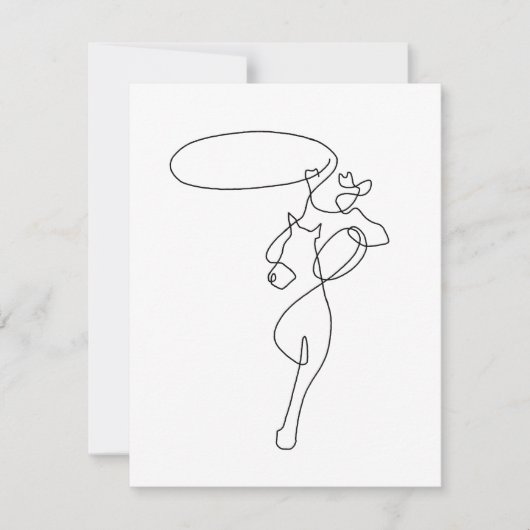 Cowboy Bedankkaart (Voorkant)