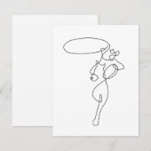 Cowboy Bedankkaart (Voorkant / Achterkant)