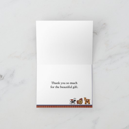 Cowboy bedankkaart (Binnen)