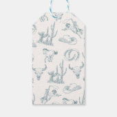 Cowboy bedankt Labels Cadeaulabel (Achterkant)