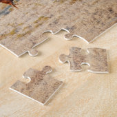 Cowboy-bedekking van wilde paarden legpuzzel (Zijkant)