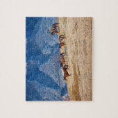 Cowboy-bedekking van wilde paarden legpuzzel (Verticaal)