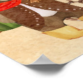 Cowboy Beer Western Cactus Baby shower Welkom Poster (Hoek)