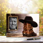 Cowboy Begrafenis Memorial Gastenboek