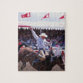 Cowboy bij een Rodeo Legpuzzel (Verticaal)