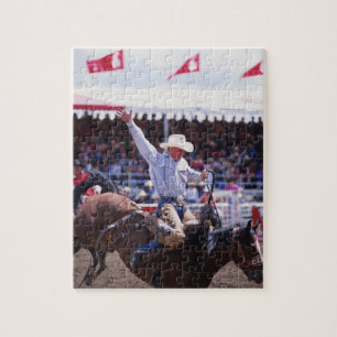 Cowboy bij een Rodeo Legpuzzel