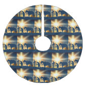 Cowboy bij het kruis Westerne kerstboomrok Kerstboom Rok (Voorkant)