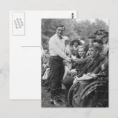 Cowboy bij het Witte Huis, 1925 Briefkaart (Voorkant / Achterkant)