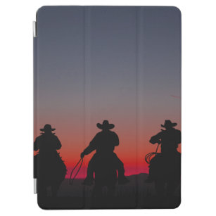 cowboy bij zonsondergang iPad air cover