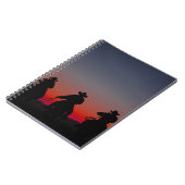cowboy bij zonsondergang notitieboek (Linkerzijde)